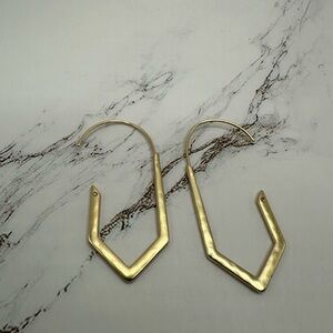 Gold Minimalist Geometric Earrings